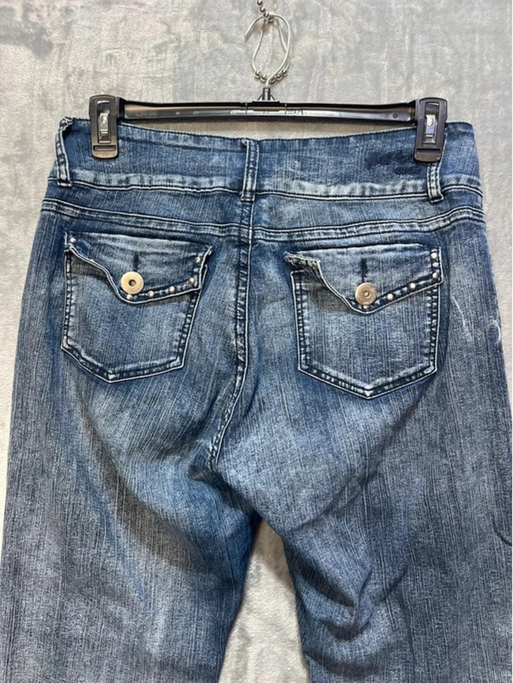 Bubblegum Jeans Womens Size 16 High Rise Y2K Acid Wash Stretch Skinny Denim - Picture 7 of 12